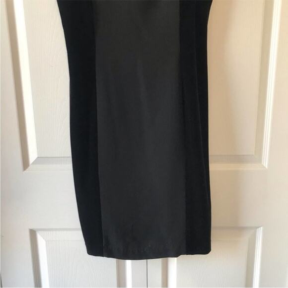 YL by Yair velvet trimmed little black dress size 12 - Picture 3 of 9